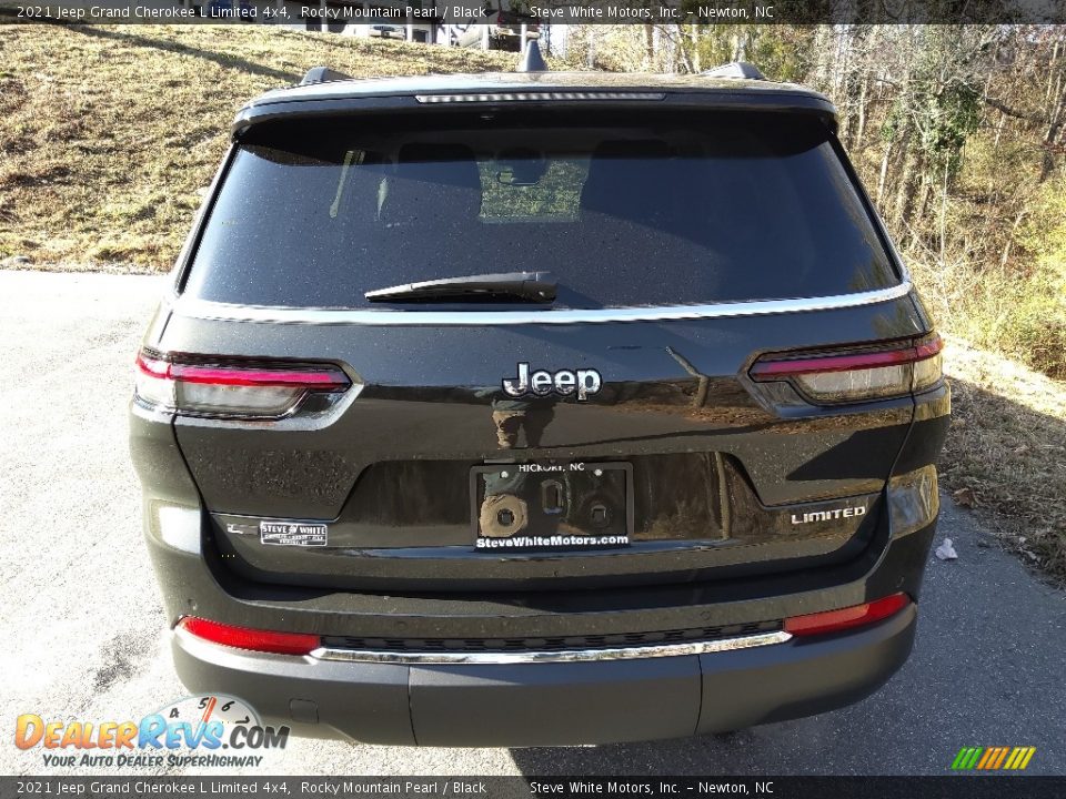 2021 Jeep Grand Cherokee L Limited 4x4 Rocky Mountain Pearl / Black Photo #7