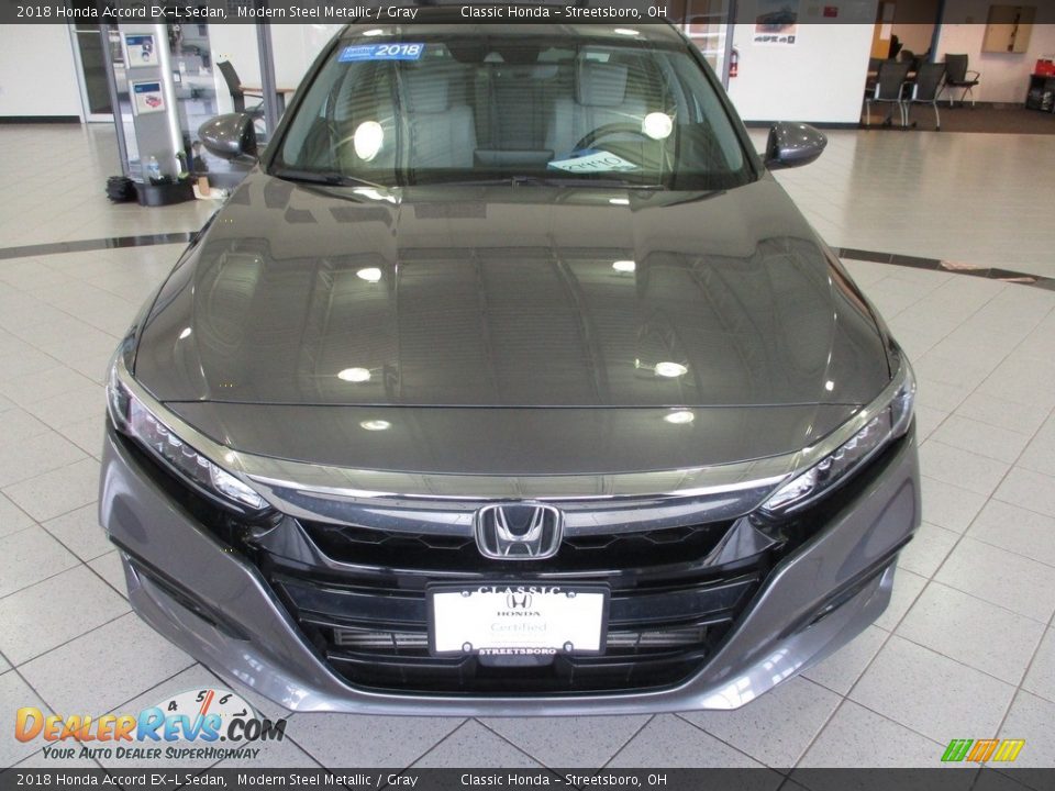 2018 Honda Accord EX-L Sedan Modern Steel Metallic / Gray Photo #2