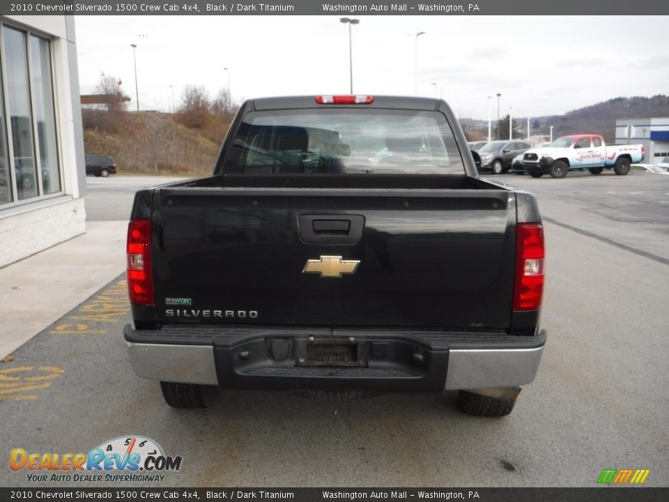 2010 Chevrolet Silverado 1500 Crew Cab 4x4 Black / Dark Titanium Photo #7