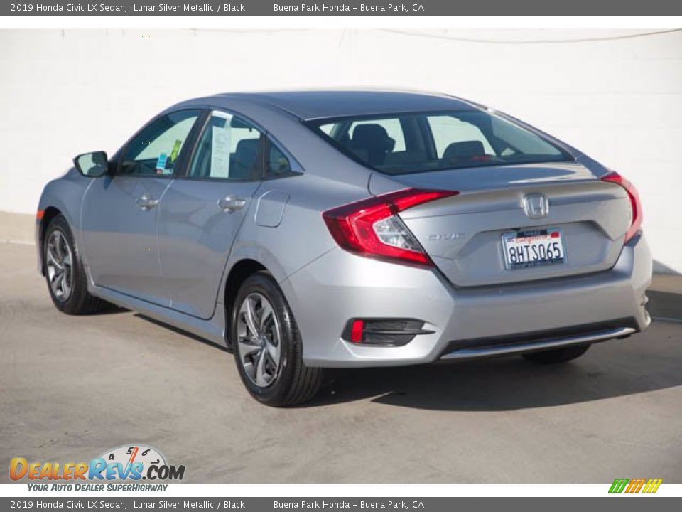 2019 Honda Civic LX Sedan Lunar Silver Metallic / Black Photo #2