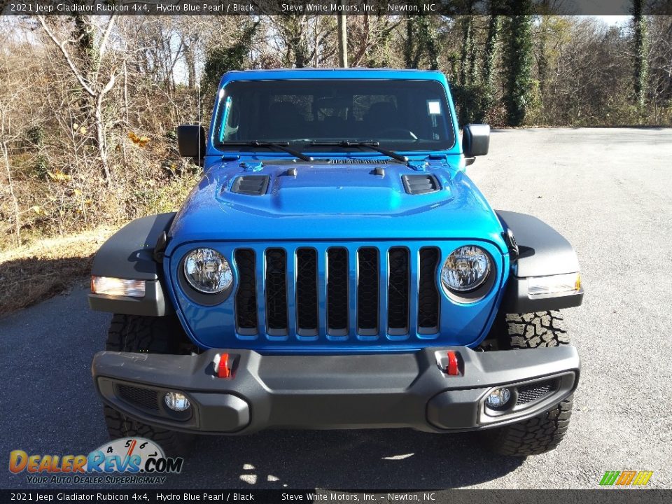 2021 Jeep Gladiator Rubicon 4x4 Hydro Blue Pearl / Black Photo #3