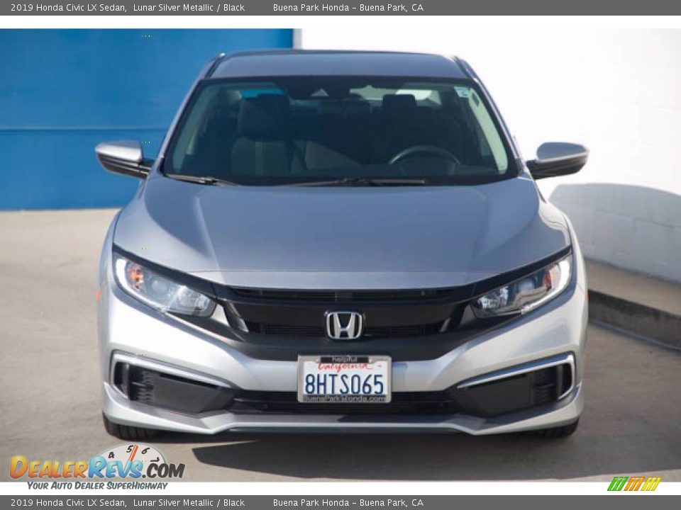 2019 Honda Civic LX Sedan Lunar Silver Metallic / Black Photo #7