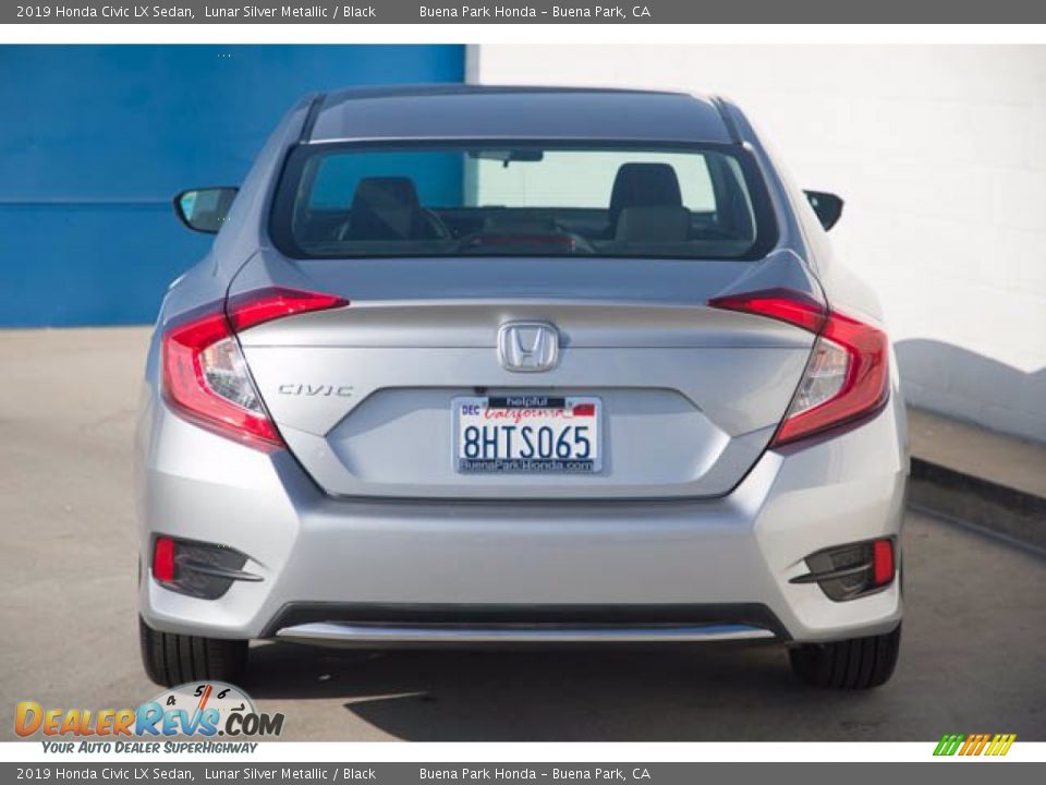 2019 Honda Civic LX Sedan Lunar Silver Metallic / Black Photo #11