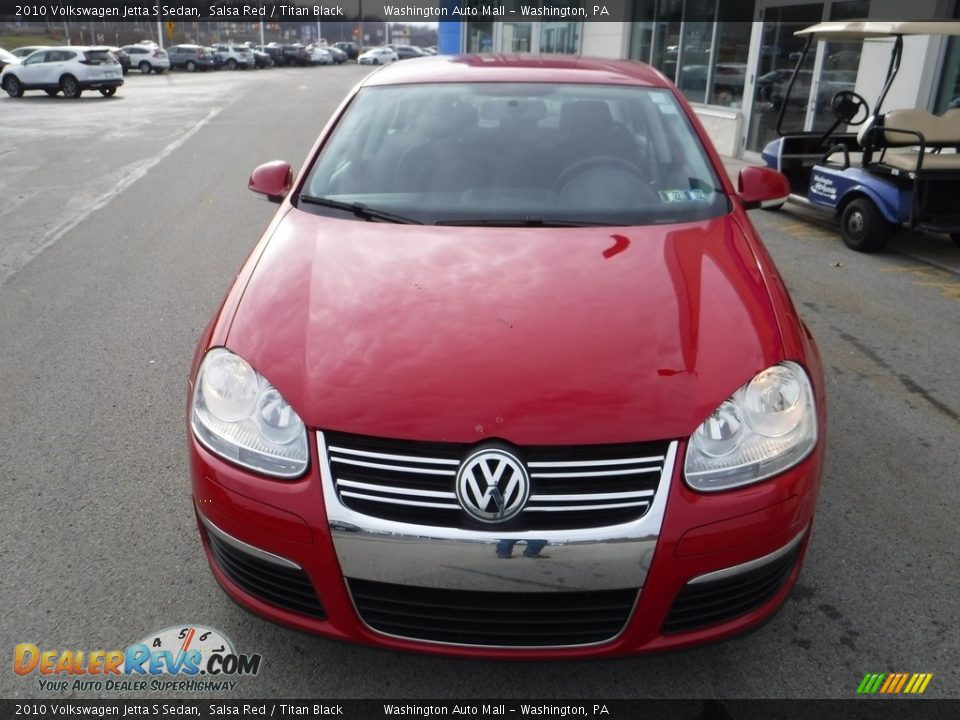 2010 Volkswagen Jetta S Sedan Salsa Red / Titan Black Photo #3