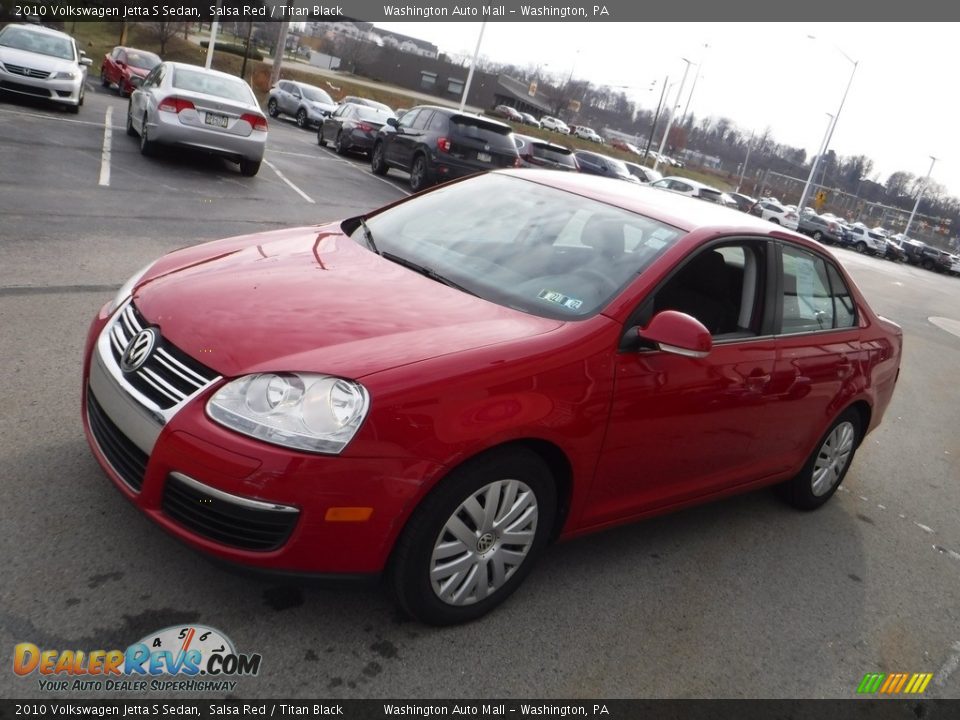 2010 Volkswagen Jetta S Sedan Salsa Red / Titan Black Photo #4