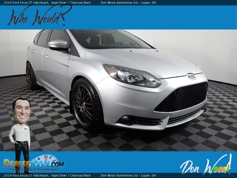 2014 Ford Focus ST Hatchback Ingot Silver / Charcoal Black Photo #1