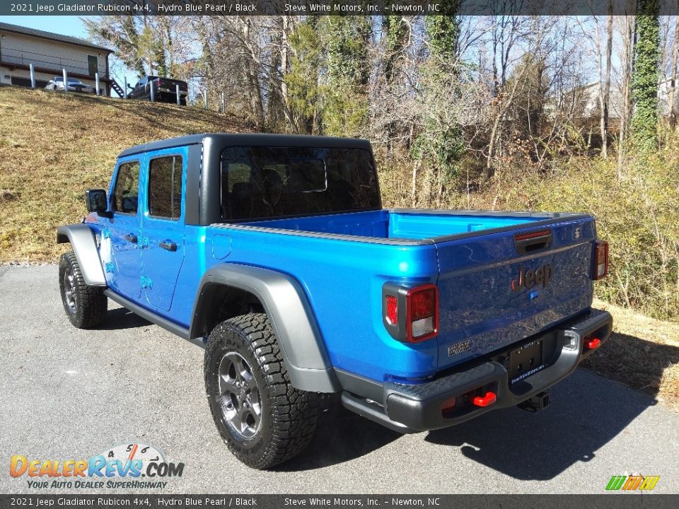 2021 Jeep Gladiator Rubicon 4x4 Hydro Blue Pearl / Black Photo #9