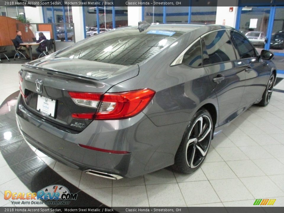 2018 Honda Accord Sport Sedan Modern Steel Metallic / Black Photo #7