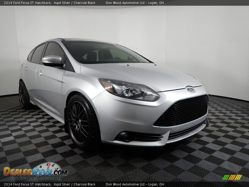 2014 Ford Focus ST Hatchback Ingot Silver / Charcoal Black Photo #2