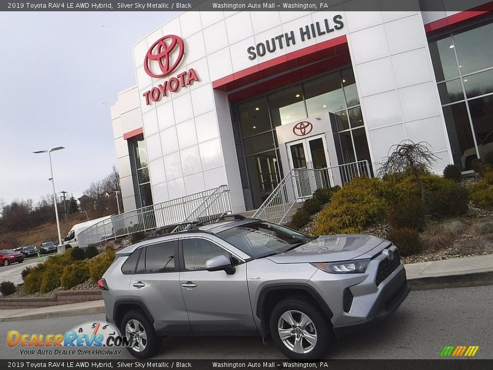 2019 Toyota RAV4 LE AWD Hybrid Silver Sky Metallic / Black Photo #2