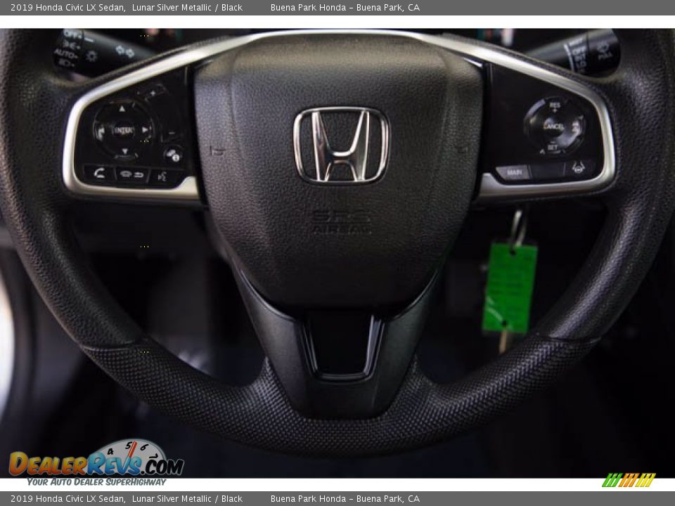 2019 Honda Civic LX Sedan Lunar Silver Metallic / Black Photo #15