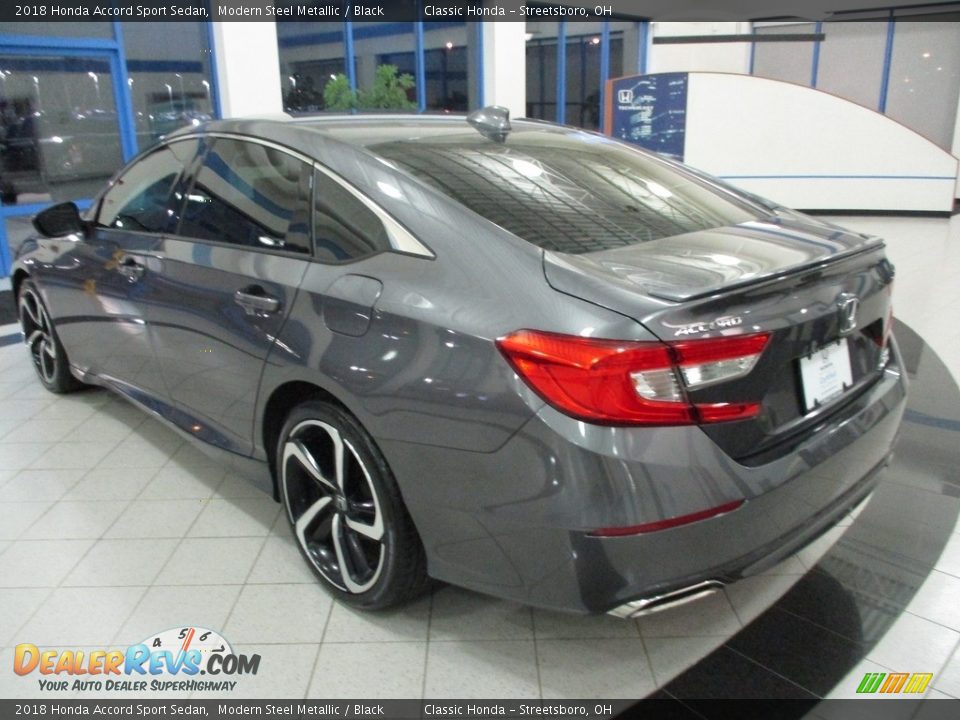 2018 Honda Accord Sport Sedan Modern Steel Metallic / Black Photo #9