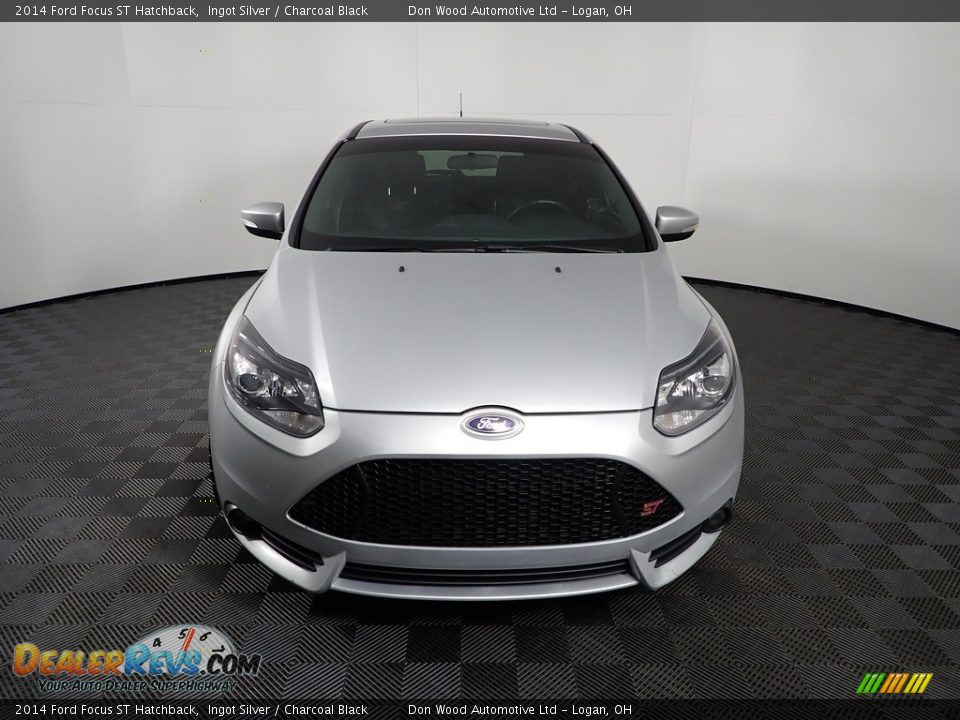2014 Ford Focus ST Hatchback Ingot Silver / Charcoal Black Photo #4