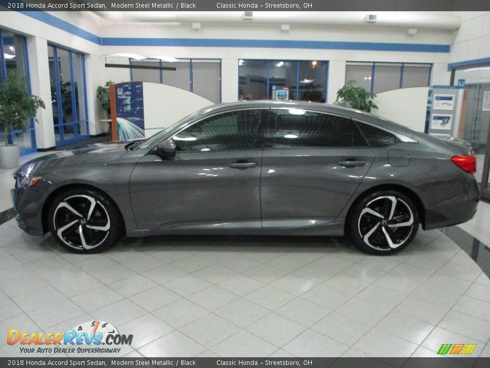2018 Honda Accord Sport Sedan Modern Steel Metallic / Black Photo #10