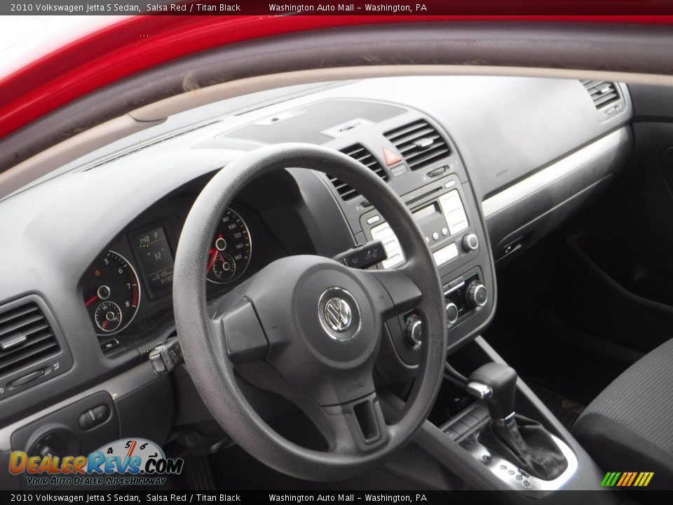 2010 Volkswagen Jetta S Sedan Salsa Red / Titan Black Photo #8