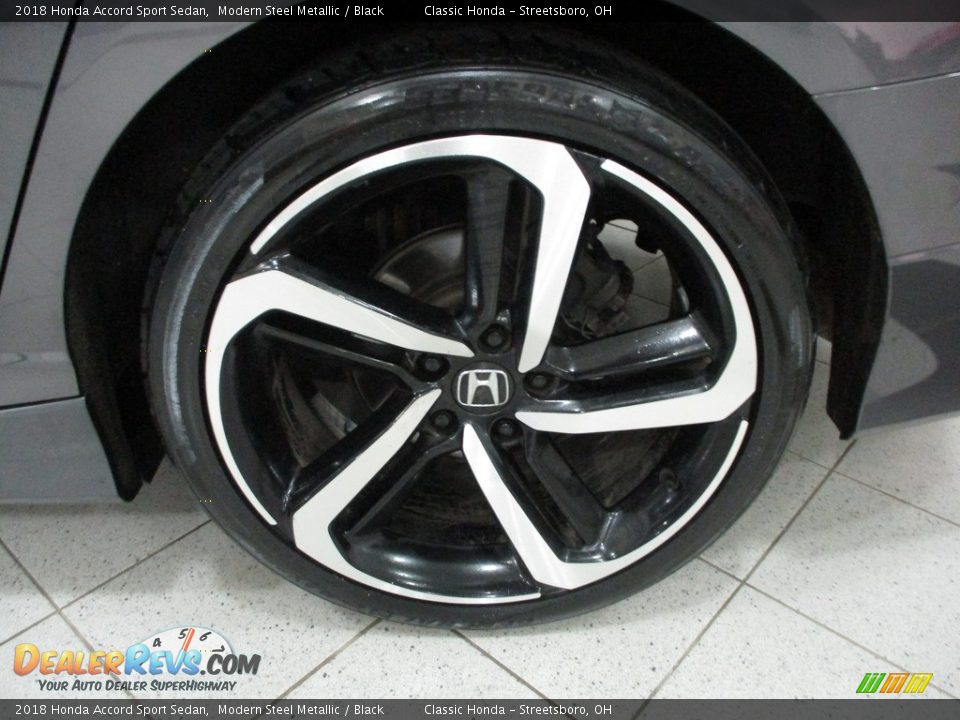 2018 Honda Accord Sport Sedan Modern Steel Metallic / Black Photo #11