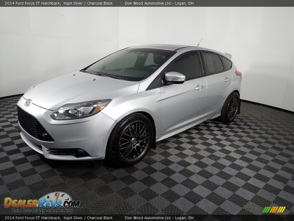 2014 Ford Focus ST Hatchback Ingot Silver / Charcoal Black Photo #7