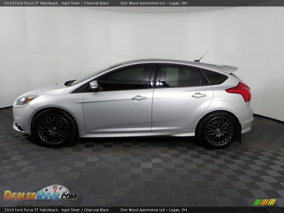 2014 Ford Focus ST Hatchback Ingot Silver / Charcoal Black Photo #8