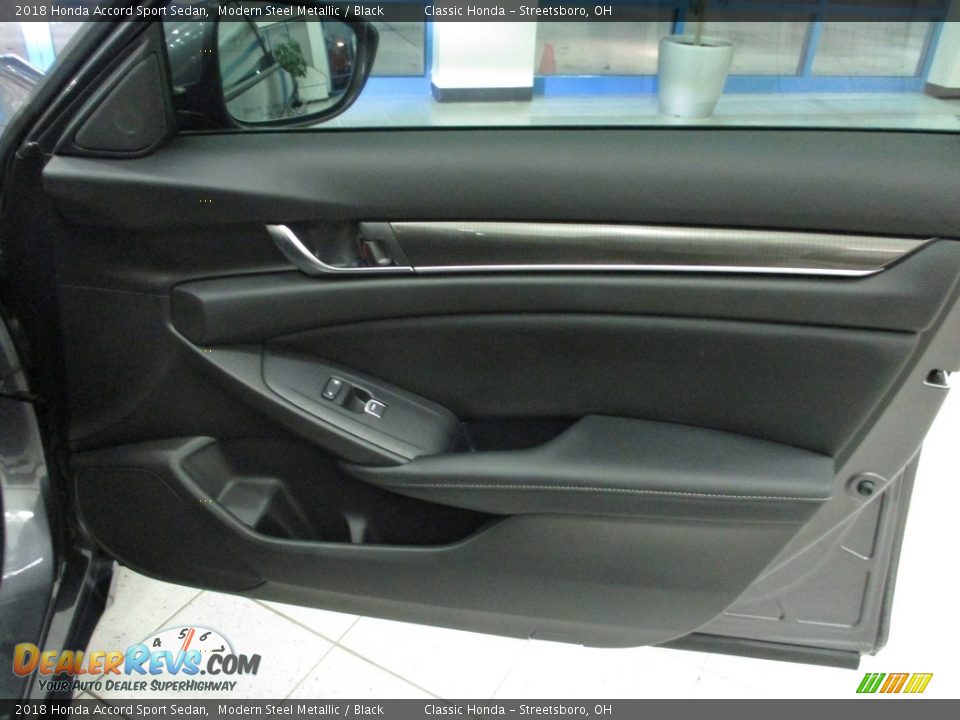 2018 Honda Accord Sport Sedan Modern Steel Metallic / Black Photo #14
