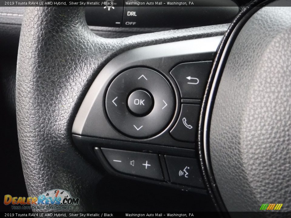 2019 Toyota RAV4 LE AWD Hybrid Steering Wheel Photo #8
