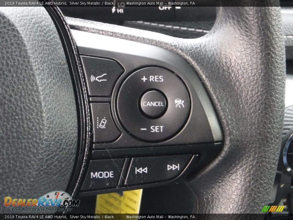 2019 Toyota RAV4 LE AWD Hybrid Steering Wheel Photo #9