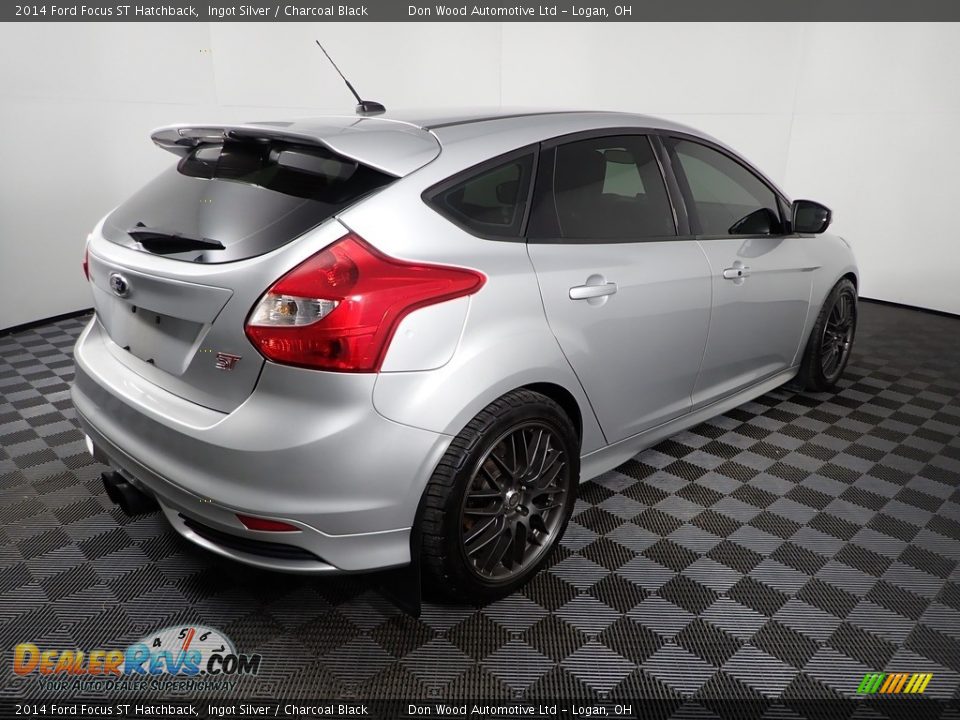 2014 Ford Focus ST Hatchback Ingot Silver / Charcoal Black Photo #13