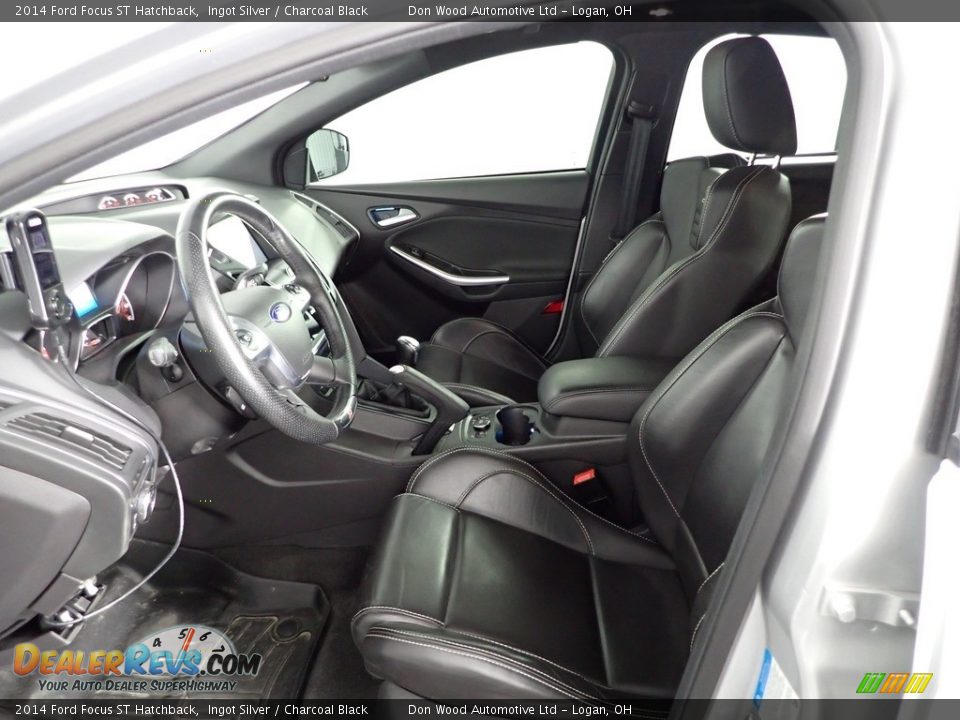 2014 Ford Focus ST Hatchback Ingot Silver / Charcoal Black Photo #17