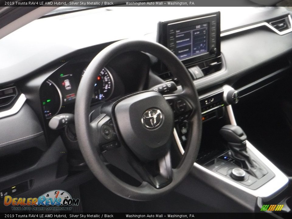 2019 Toyota RAV4 LE AWD Hybrid Silver Sky Metallic / Black Photo #17