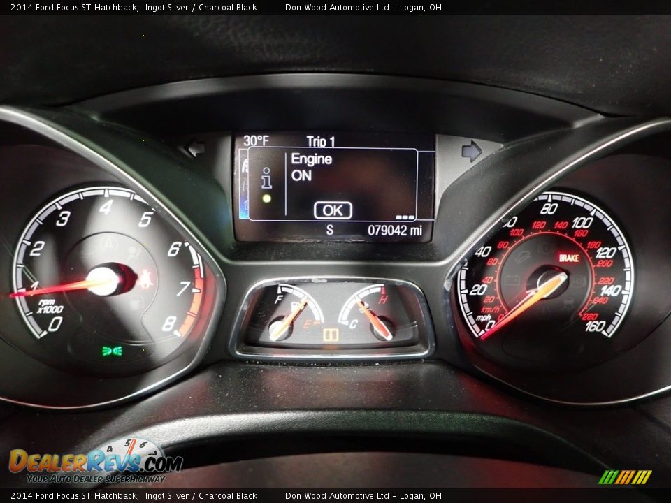 2014 Ford Focus ST Hatchback Ingot Silver / Charcoal Black Photo #19