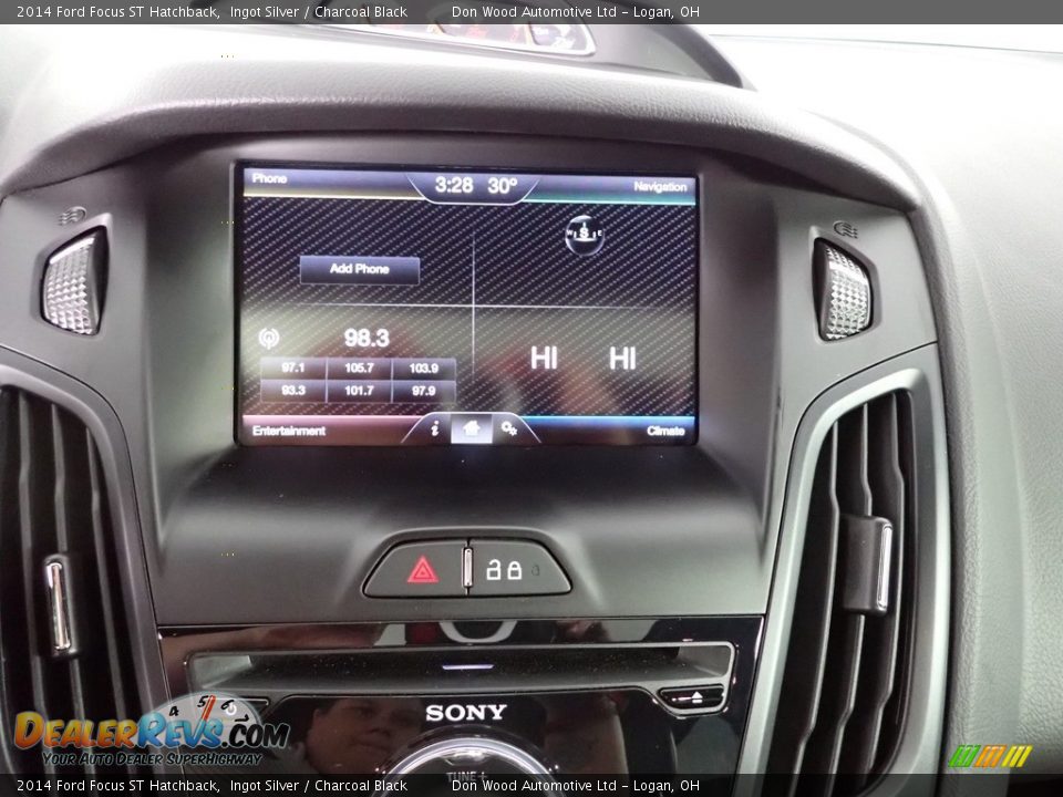 2014 Ford Focus ST Hatchback Ingot Silver / Charcoal Black Photo #20