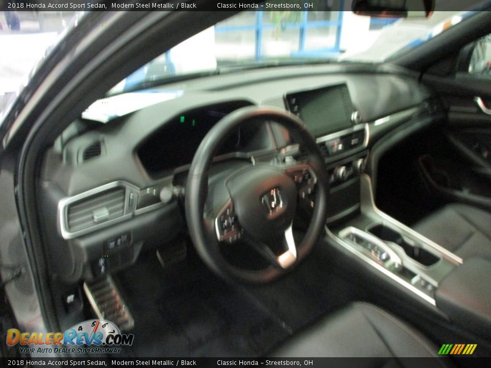 2018 Honda Accord Sport Sedan Modern Steel Metallic / Black Photo #27