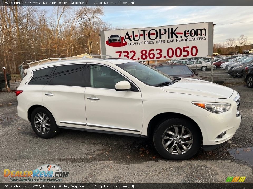 2013 Infiniti JX 35 AWD Moonlight White / Graphite Photo #1