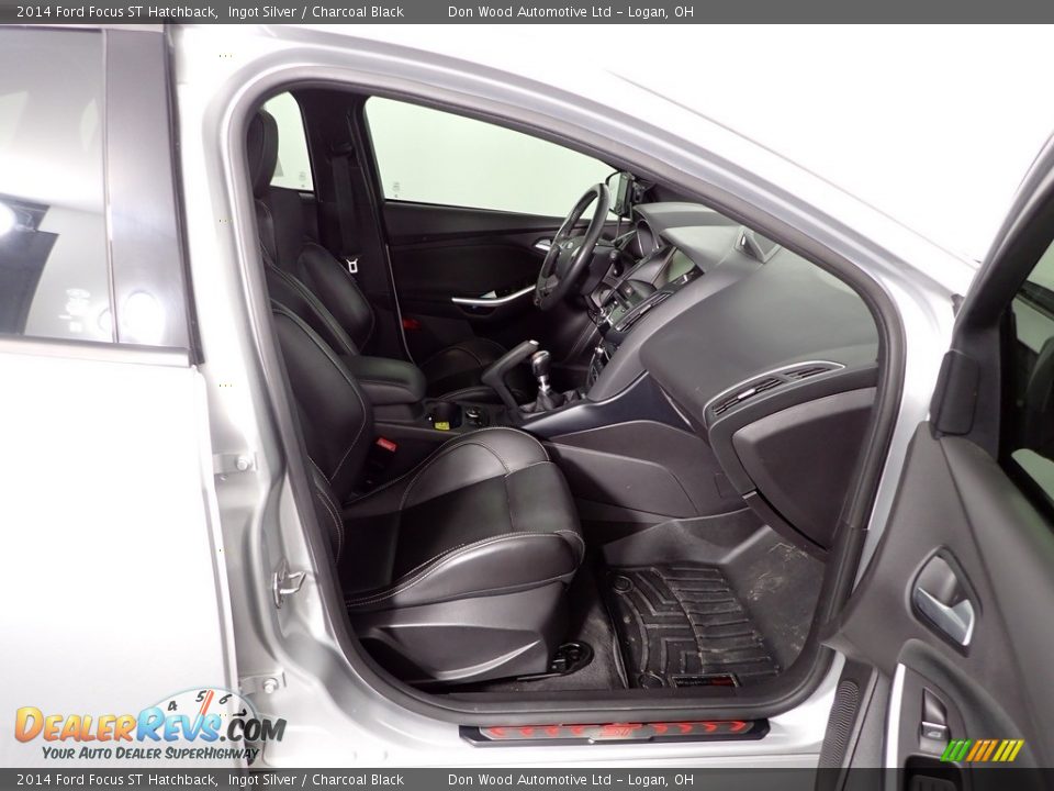 2014 Ford Focus ST Hatchback Ingot Silver / Charcoal Black Photo #28