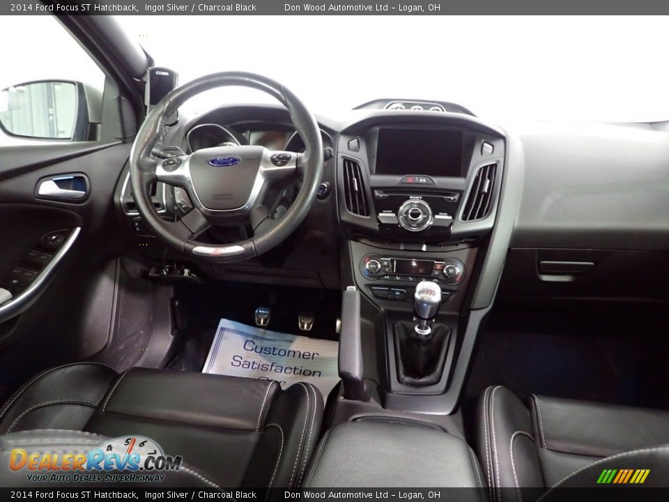 2014 Ford Focus ST Hatchback Ingot Silver / Charcoal Black Photo #31