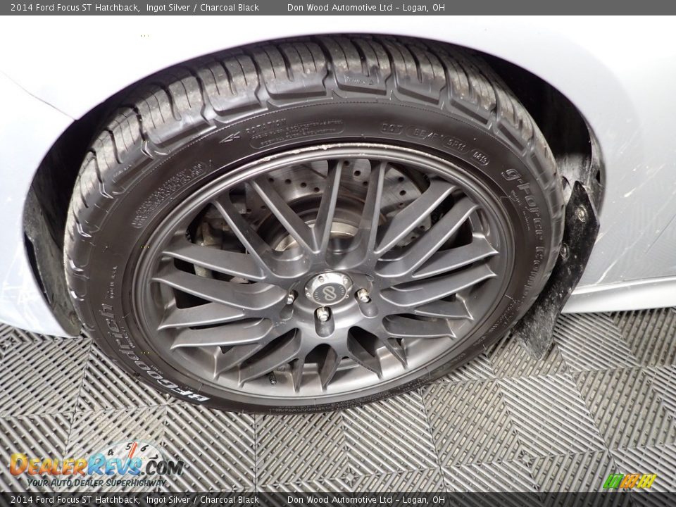 2014 Ford Focus ST Hatchback Ingot Silver / Charcoal Black Photo #33