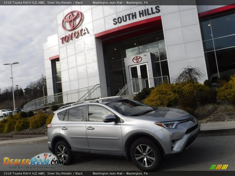 2018 Toyota RAV4 XLE AWD Silver Sky Metallic / Black Photo #2