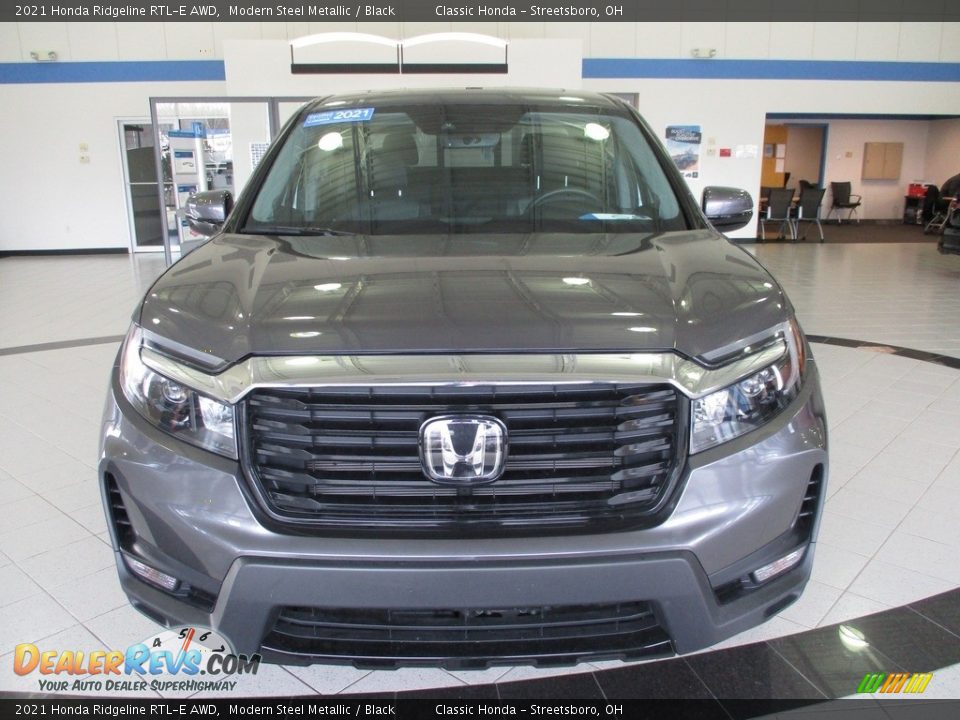 2021 Honda Ridgeline RTL-E AWD Modern Steel Metallic / Black Photo #2