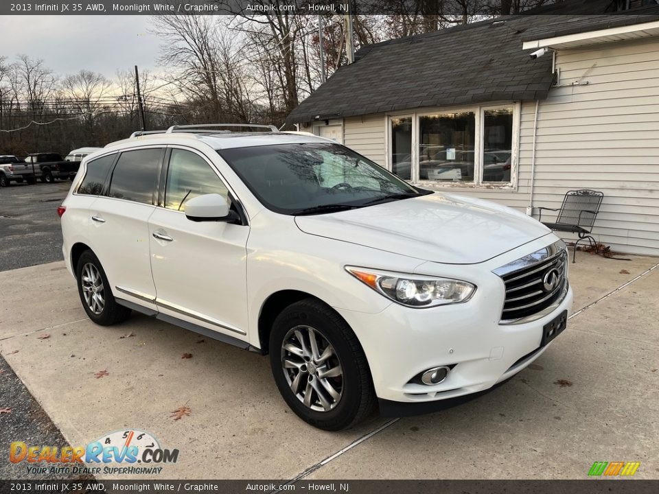 2013 Infiniti JX 35 AWD Moonlight White / Graphite Photo #12