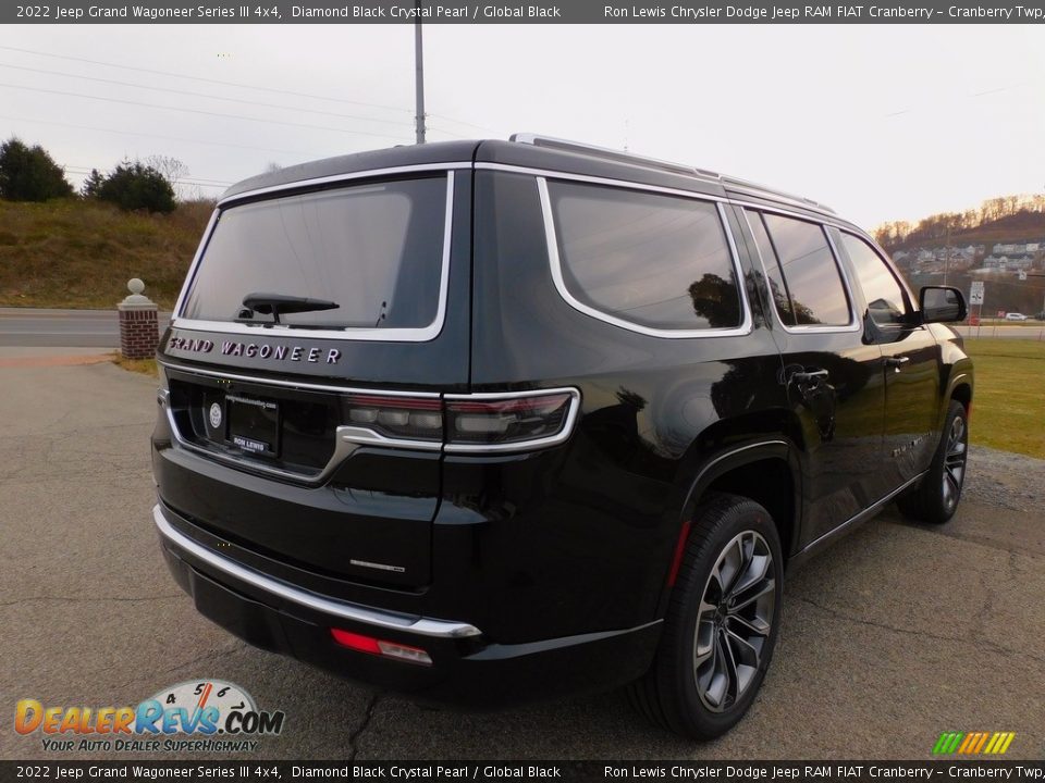 2022 Jeep Grand Wagoneer Series III 4x4 Diamond Black Crystal Pearl / Global Black Photo #5