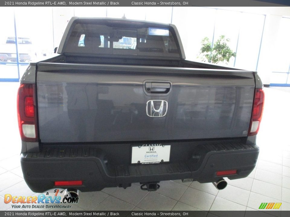 2021 Honda Ridgeline RTL-E AWD Modern Steel Metallic / Black Photo #8