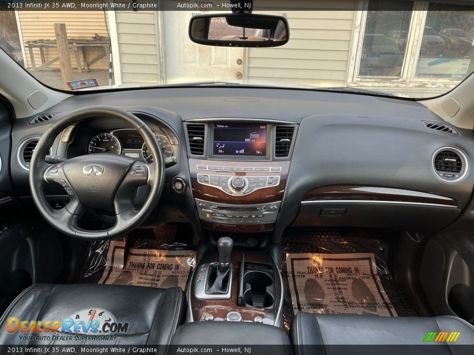 2013 Infiniti JX 35 AWD Moonlight White / Graphite Photo #20