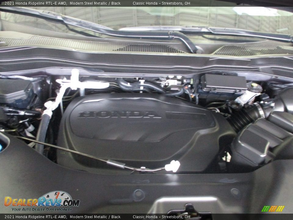 2021 Honda Ridgeline RTL-E AWD Modern Steel Metallic / Black Photo #13