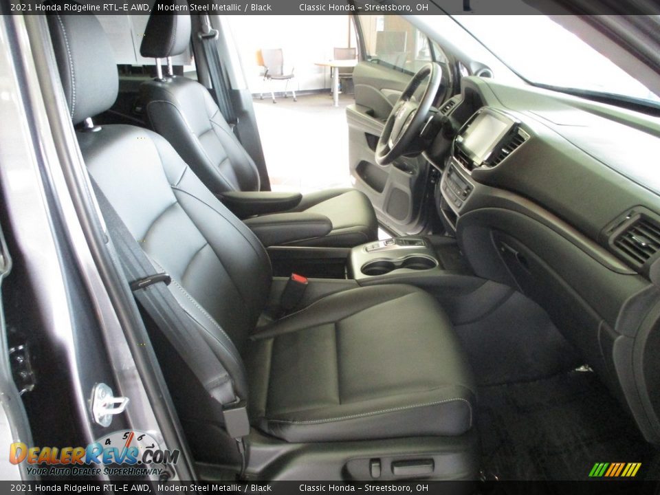 2021 Honda Ridgeline RTL-E AWD Modern Steel Metallic / Black Photo #16