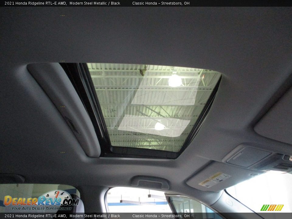 2021 Honda Ridgeline RTL-E AWD Modern Steel Metallic / Black Photo #17