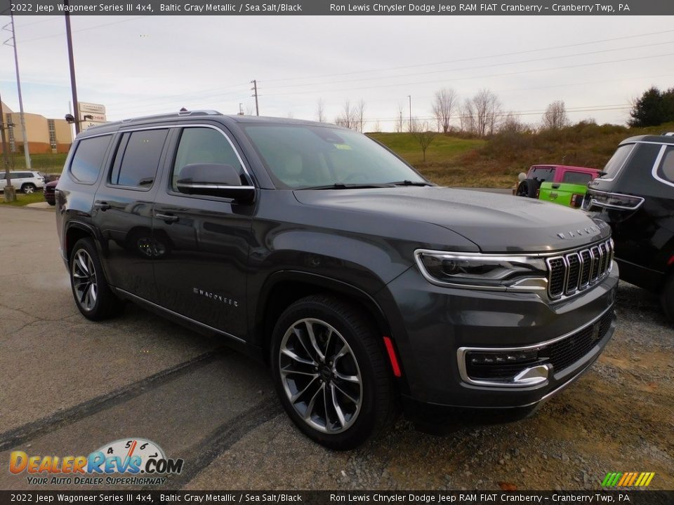 2022 Jeep Wagoneer Series III 4x4 Baltic Gray Metallic / Sea Salt/Black Photo #3