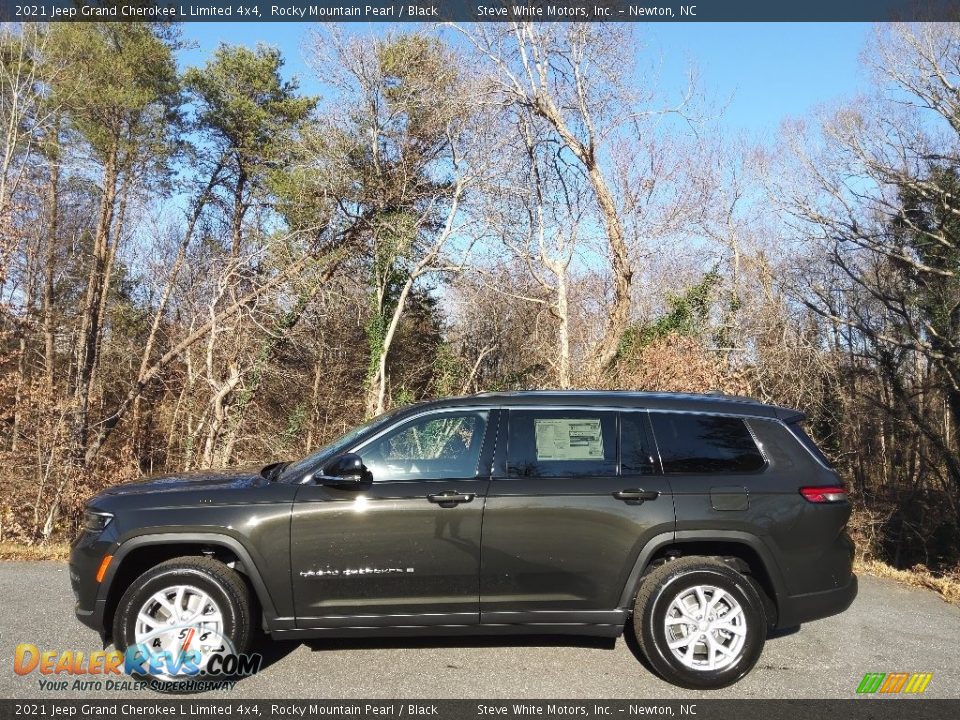 2021 Jeep Grand Cherokee L Limited 4x4 Rocky Mountain Pearl / Black Photo #1