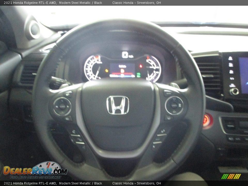 2021 Honda Ridgeline RTL-E AWD Modern Steel Metallic / Black Photo #33