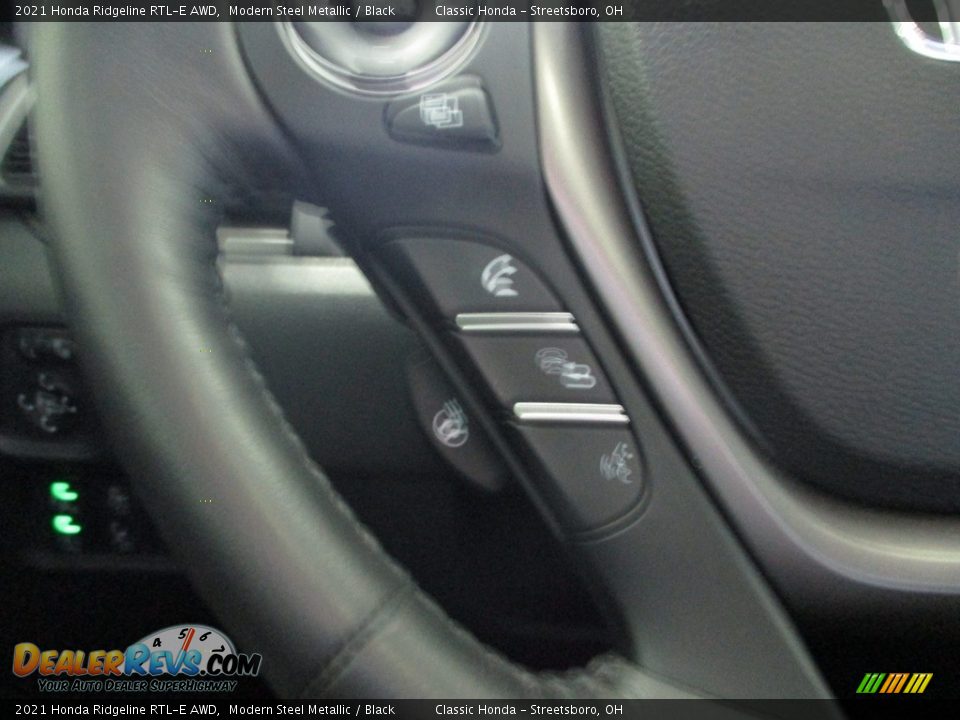 2021 Honda Ridgeline RTL-E AWD Modern Steel Metallic / Black Photo #34
