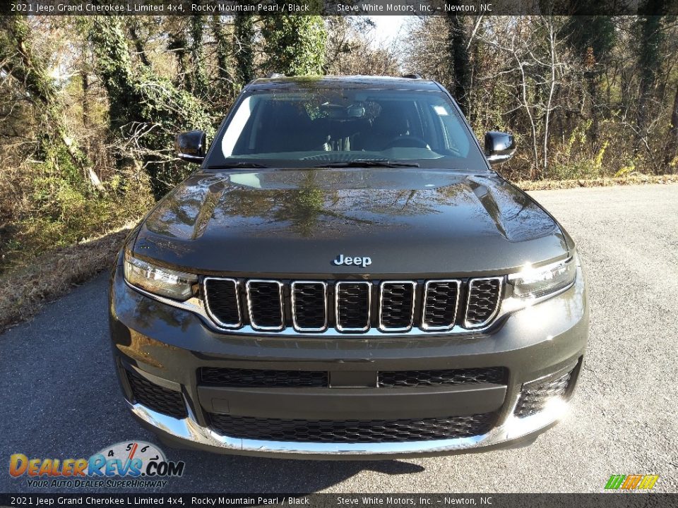 2021 Jeep Grand Cherokee L Limited 4x4 Rocky Mountain Pearl / Black Photo #3