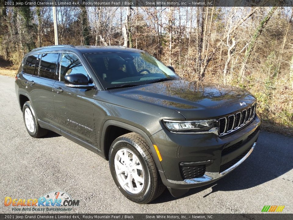 2021 Jeep Grand Cherokee L Limited 4x4 Rocky Mountain Pearl / Black Photo #4